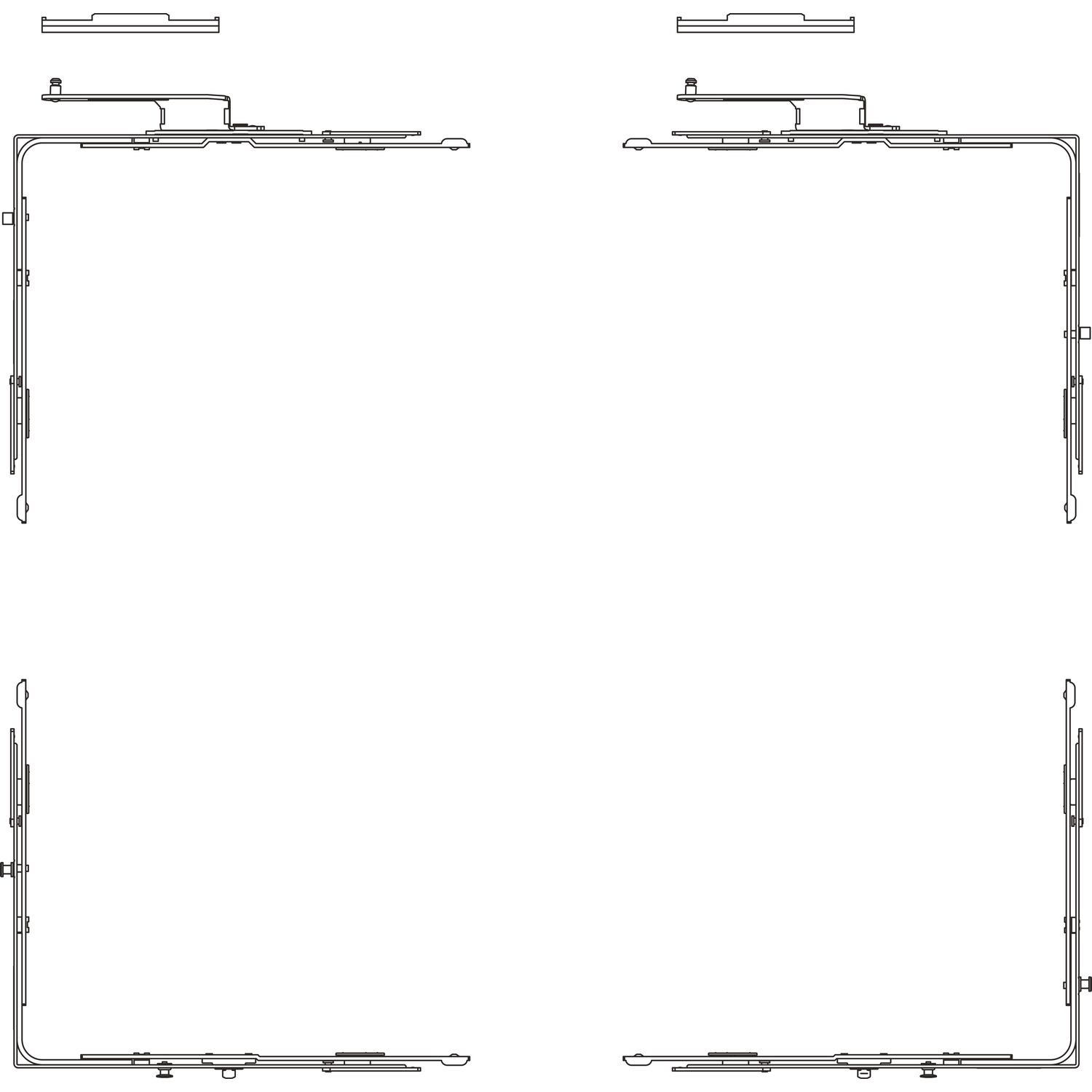 HAUTAU ATRIUM HKS 180/150 Z/E Grundkarton Eckumlenkung Versatz 9 mm rechts