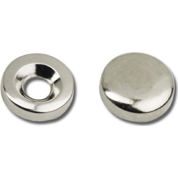 ITALIANA ferramenta Spiegelkappe 2-teilig zum Aufclipsen, ø18 mm, Messing vern.