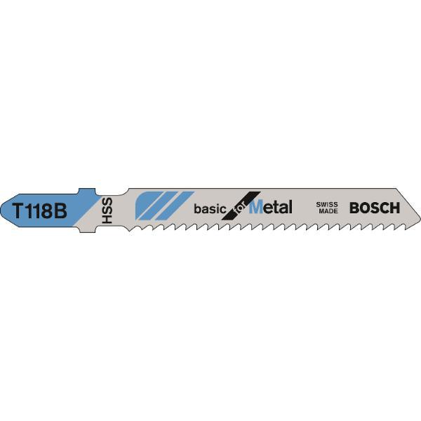 Bosch Stichsägeblatt T118B Metall - 100 Stück