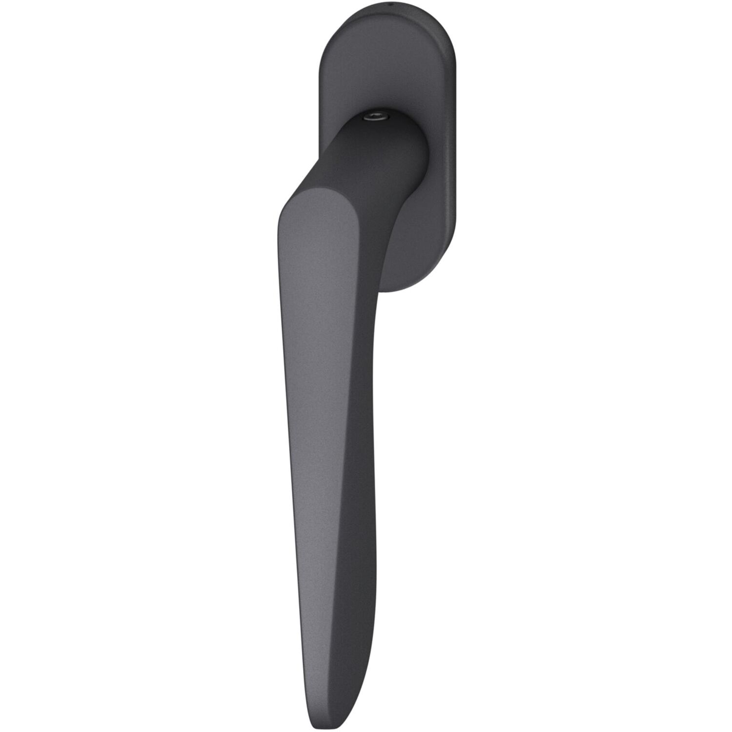 FSB FSB Fenstergriff 34 1144 ovale Rosette, Aluminium schwarz matt