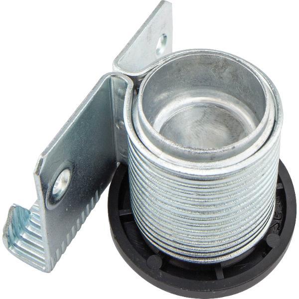 CAMAR Höhenversteller zum Einschlagen DM 28mm Stahl verzinkt/Kunststoff schwarz