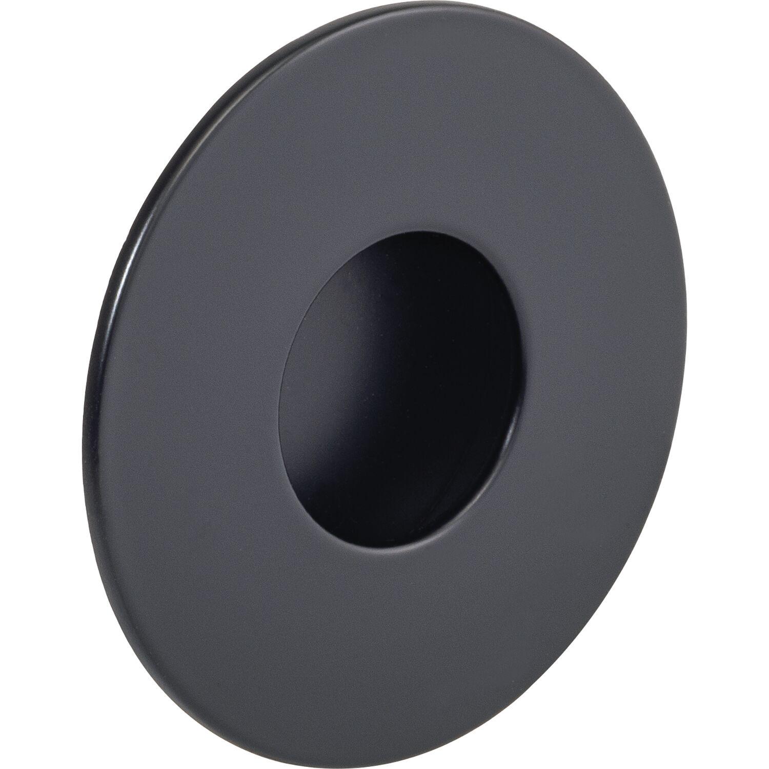 ESTAMP Muschelgriff Geometric rund ø 70mm zink schwarz matt lackiert