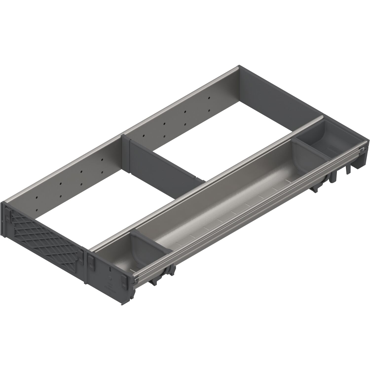 blum ORGA-LINE Einzel-Set KB 400/NL 550 mm Edelstahl/Kunststoff