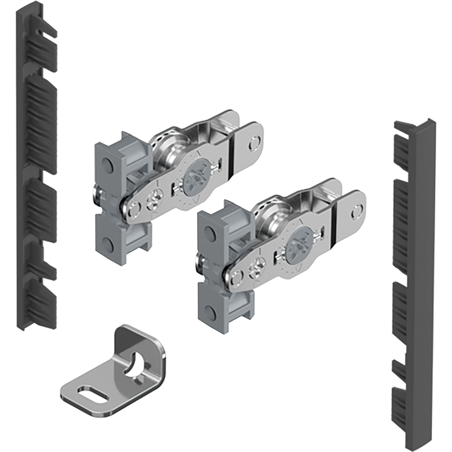 Hettich AvanTech YOU Frontverbinder Zarge Innenfrontprofil H 101 anthrazit