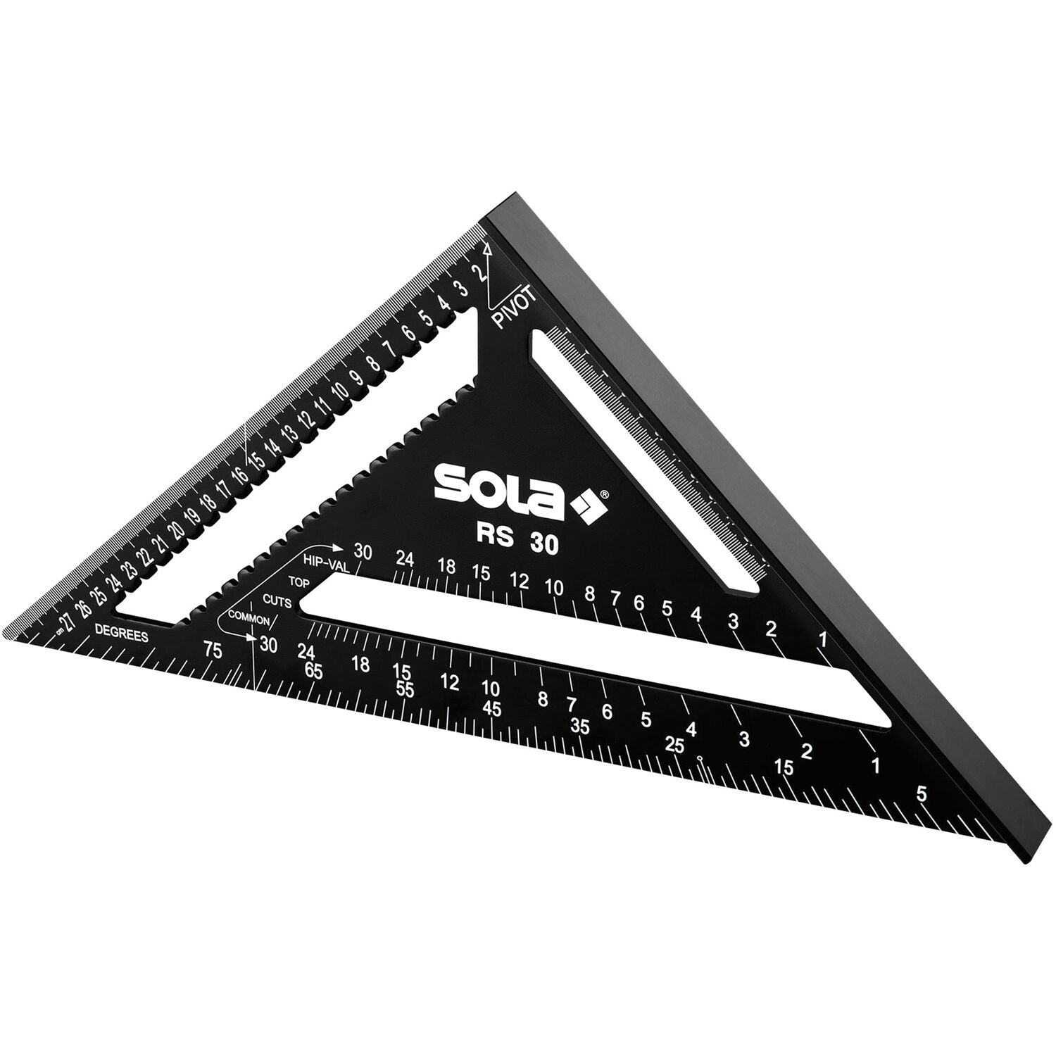 Sola Sparrenwinkel RS 30 305 x 305 mm schwarz beschichtet