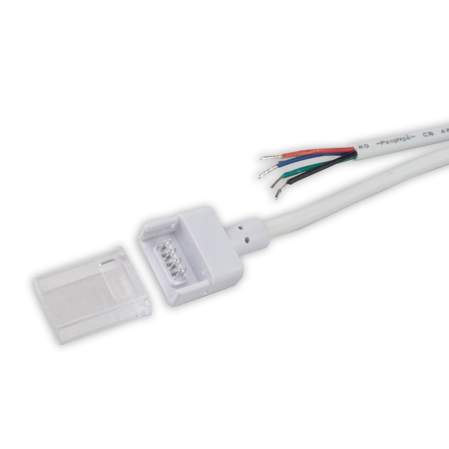 ISOLED Kontakt-Kabelanschluss 200cm O1-412 für 4-pol. IP68 Flexstripes mit Breite 12mm und Pitch >8m