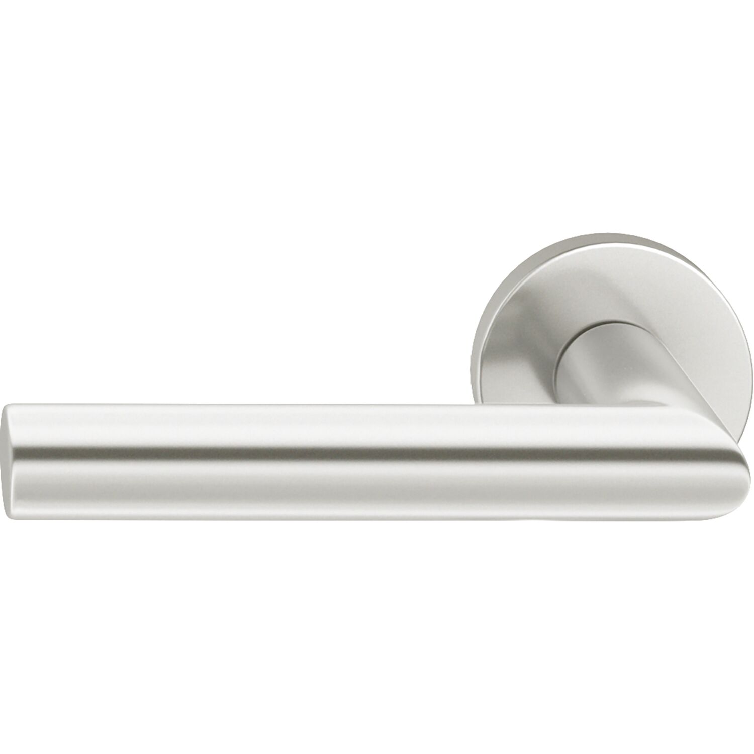 FSB Haustürhalbgarnitur 70 1076 links, runde Rosette, Aluminium silber eloxiert