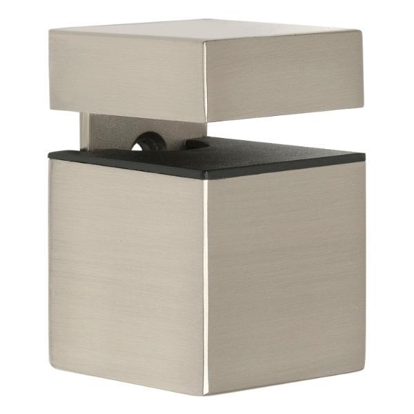 CONFURN Tablarklemmträger Jonas, Materialstärke 4-17 mm, Zamak edelstahlfarbig