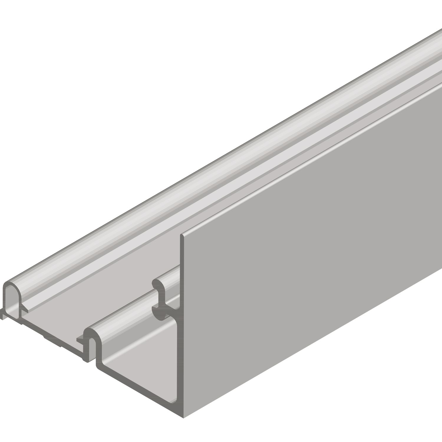 Cinetto PS11 Laufschiene oben 6100 mm auf Maß, Aluminium eloxiert (250 mm)