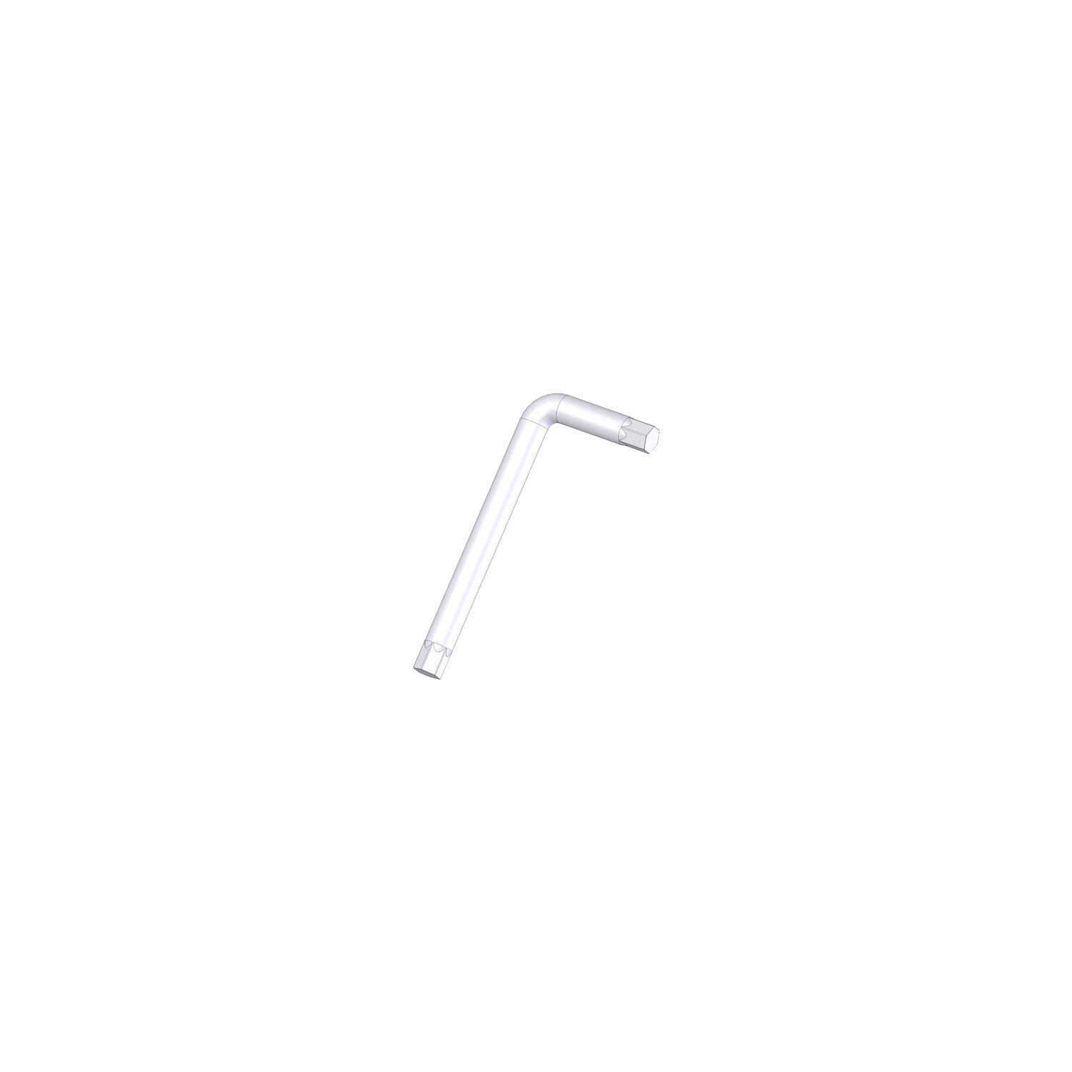 Verbinder-Sechskant-Stiftschlüssel 4 mm verzinkt