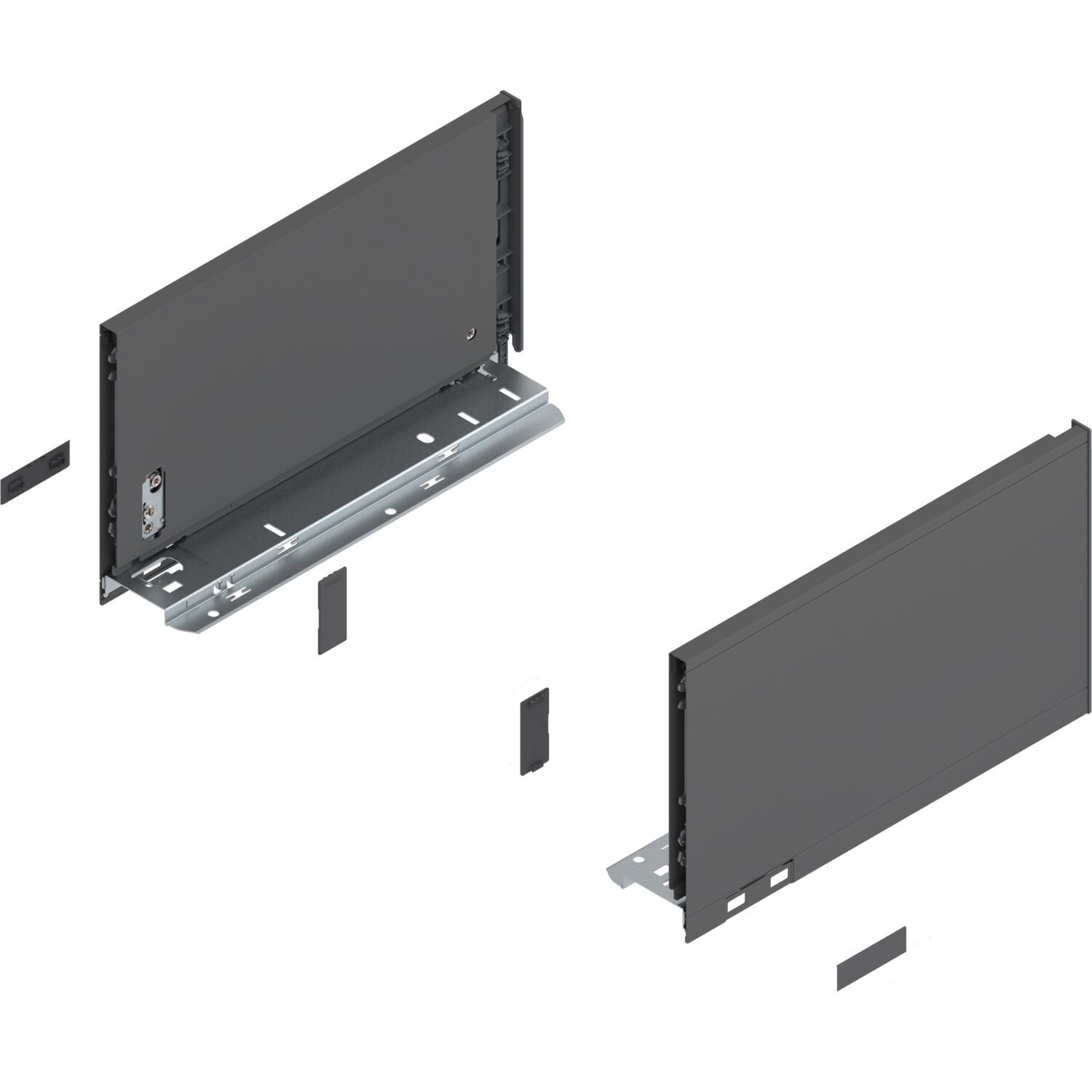blum LEGRABOX pure Zarge Höhe C, NL 300, Oriongrau-matt