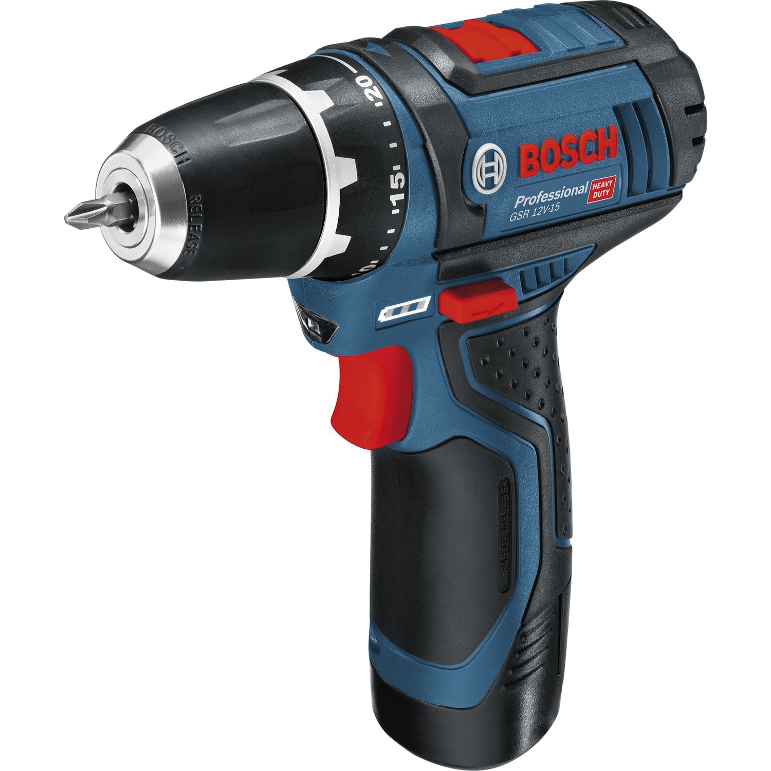 Bosch Akku-Bohrschrauber GSR 12V-15 12 Volt / 2,0 Ah (IEC) Li-Ion
