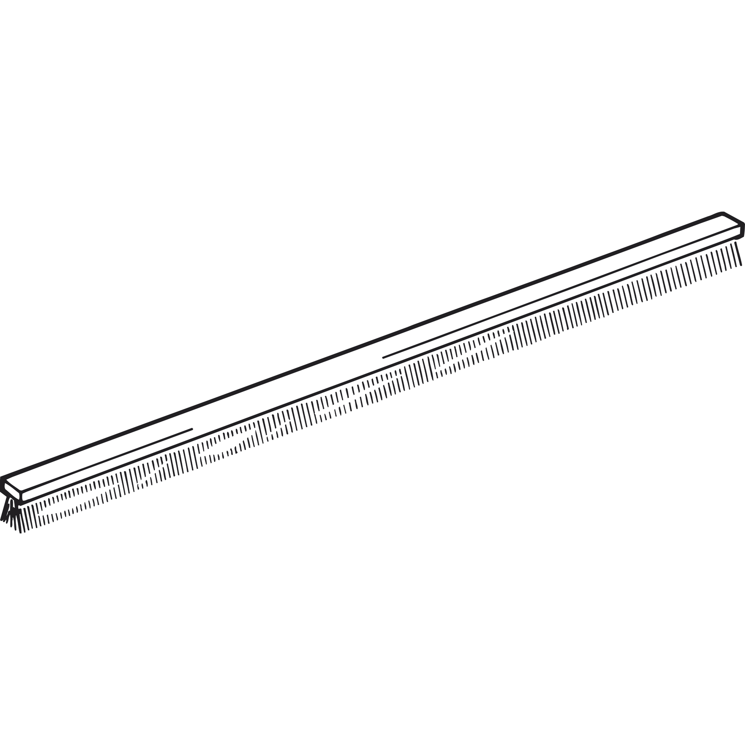 ninka Dichtungsbürste zu Alu-Griffleisten, Breite 6,7 mm, Höhe 5 mm,Kunststoff grau