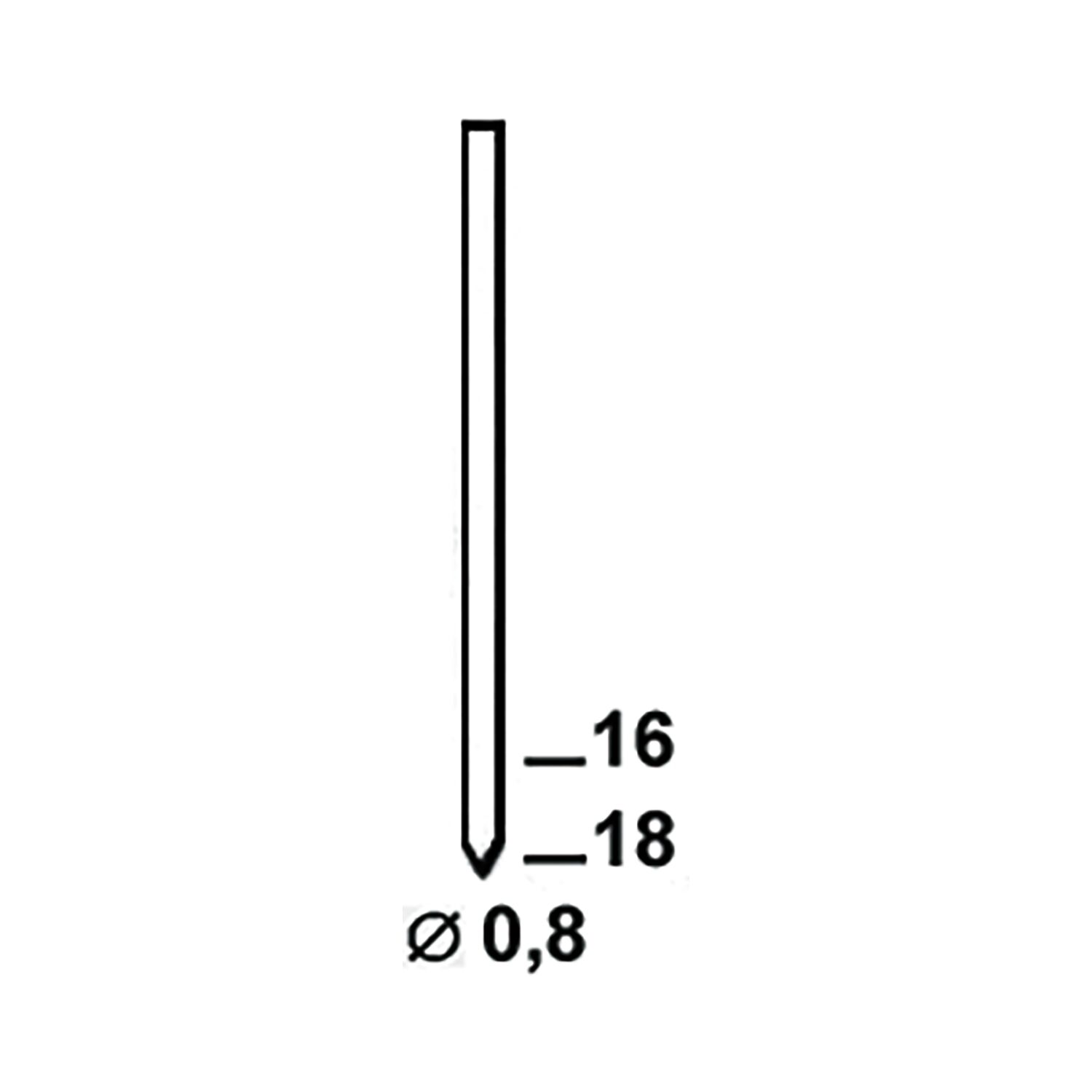 ALSAFIX Stifte BE 16 mm aus Stahldraht stanox (14000 St) (14 TS)