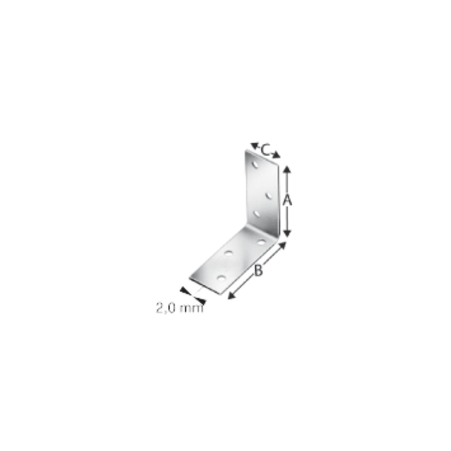 Simpson Winkelverbinder ANPS 60x 60x2.0x 25mm feuerverzinkt ( ANPS206625 )