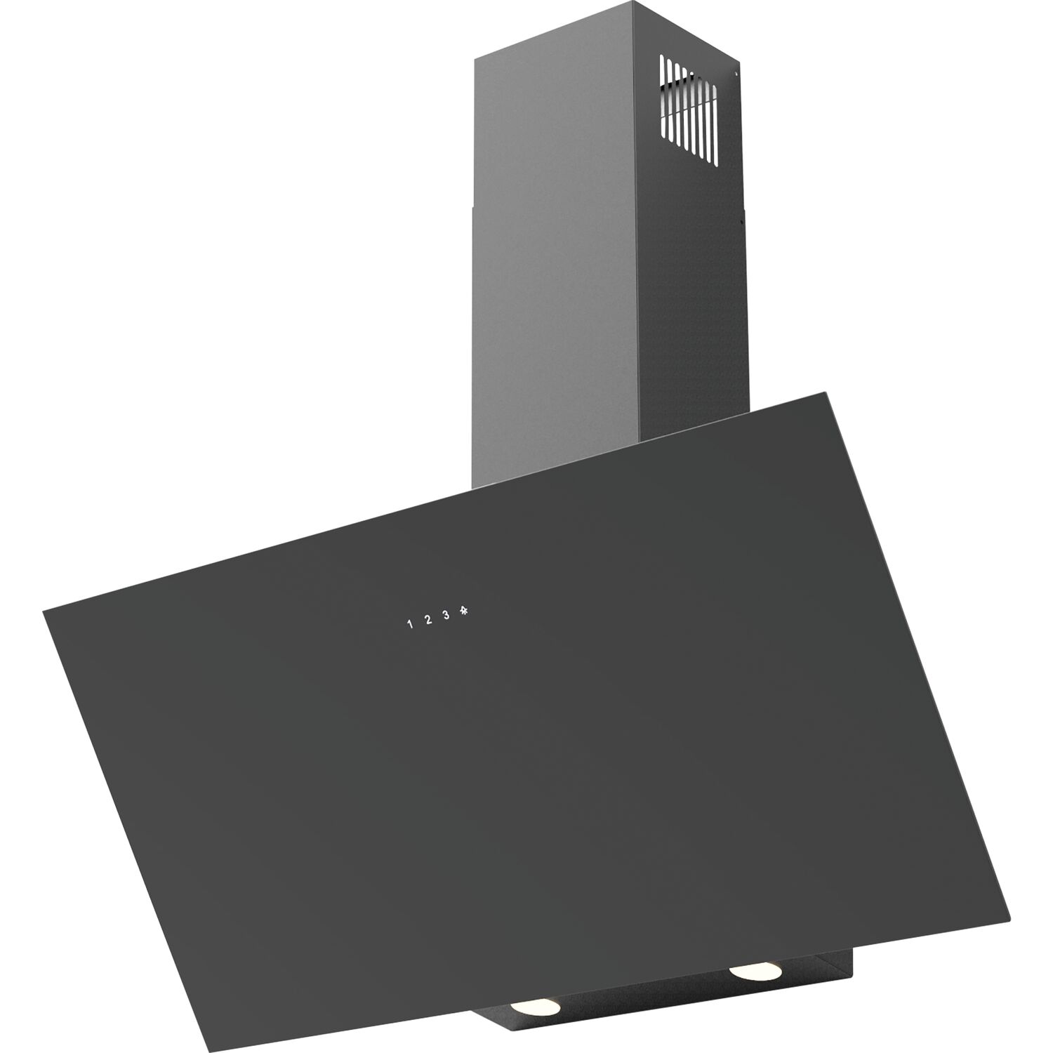 solido Wand-Dunstabzugshaube Vero Diago, schwarz matt, 900 mm