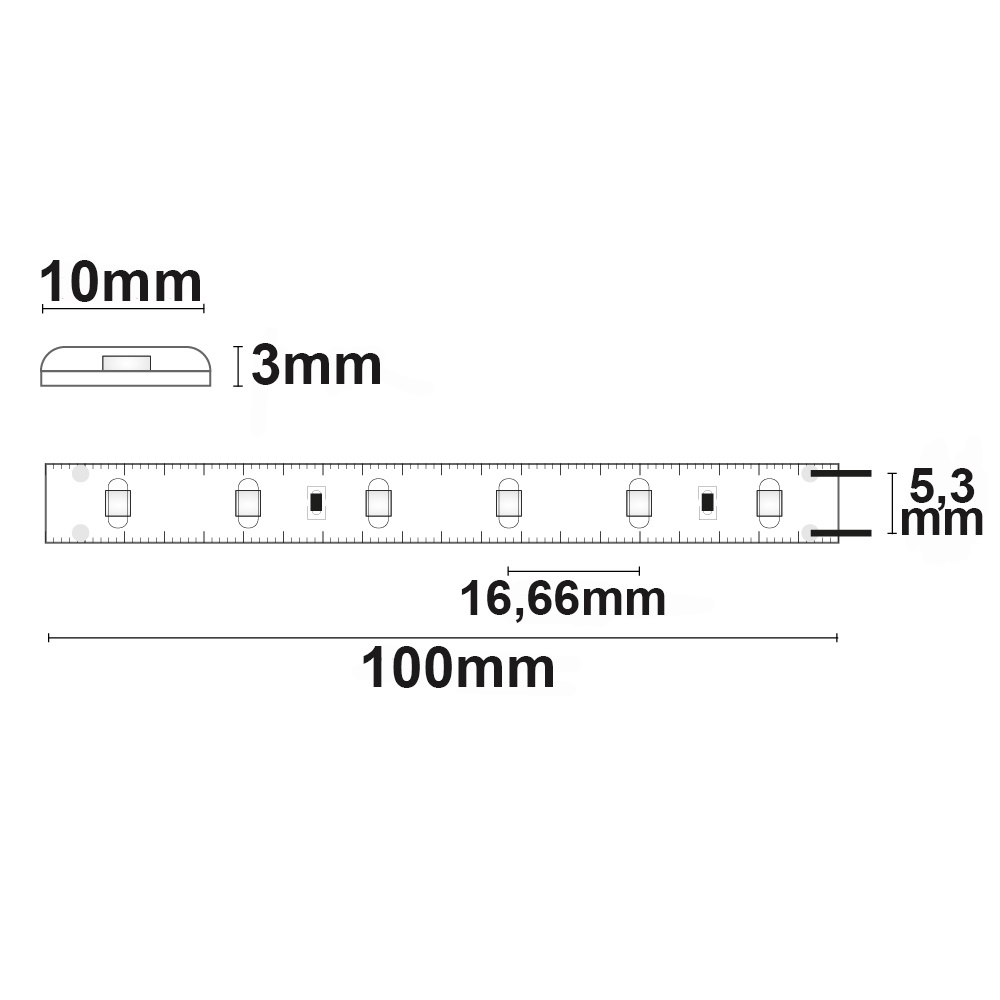 ISOLED LED SIL845 Flexband 24V DC 4,8W IP66 4500K 5m Rolle 60 LED/m