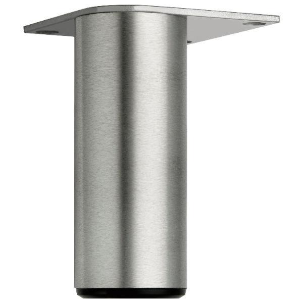 ninka Dekorfuß Fuß fix, ø 40 mm, Länge 120 mm, Aluminium gebürstet