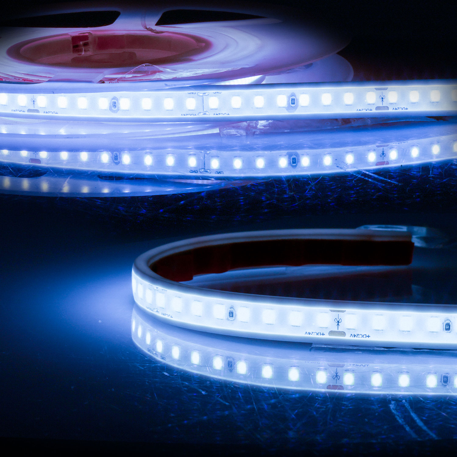 ISOLED LED AQUA960 PU Linear Flexband 24V DC 12W IP68 6000K 135 lm/W 5m Rolle 160 LED/m