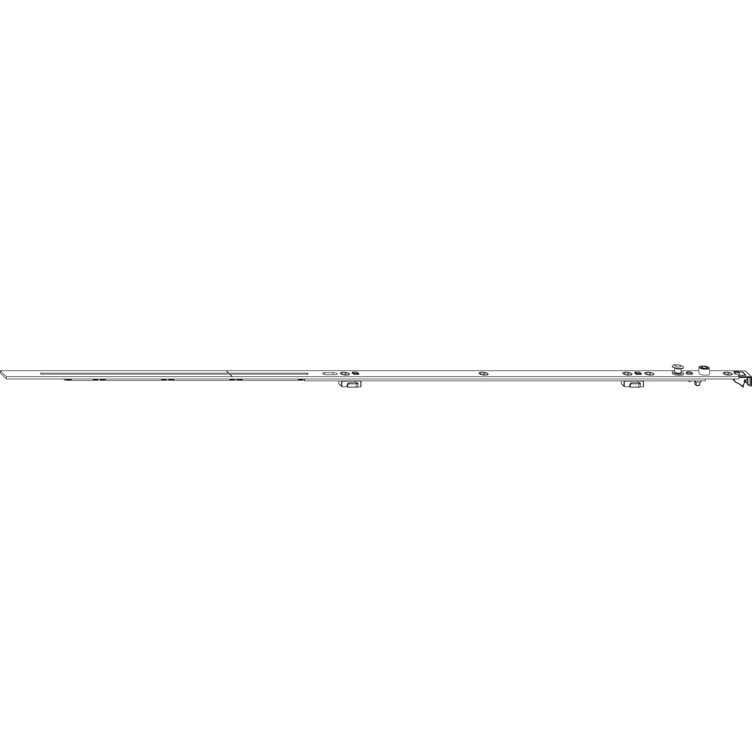 Maco #205940 MACO MM Drehbandstulp ablängbar, FFB 601-800 mm, silber (205940)