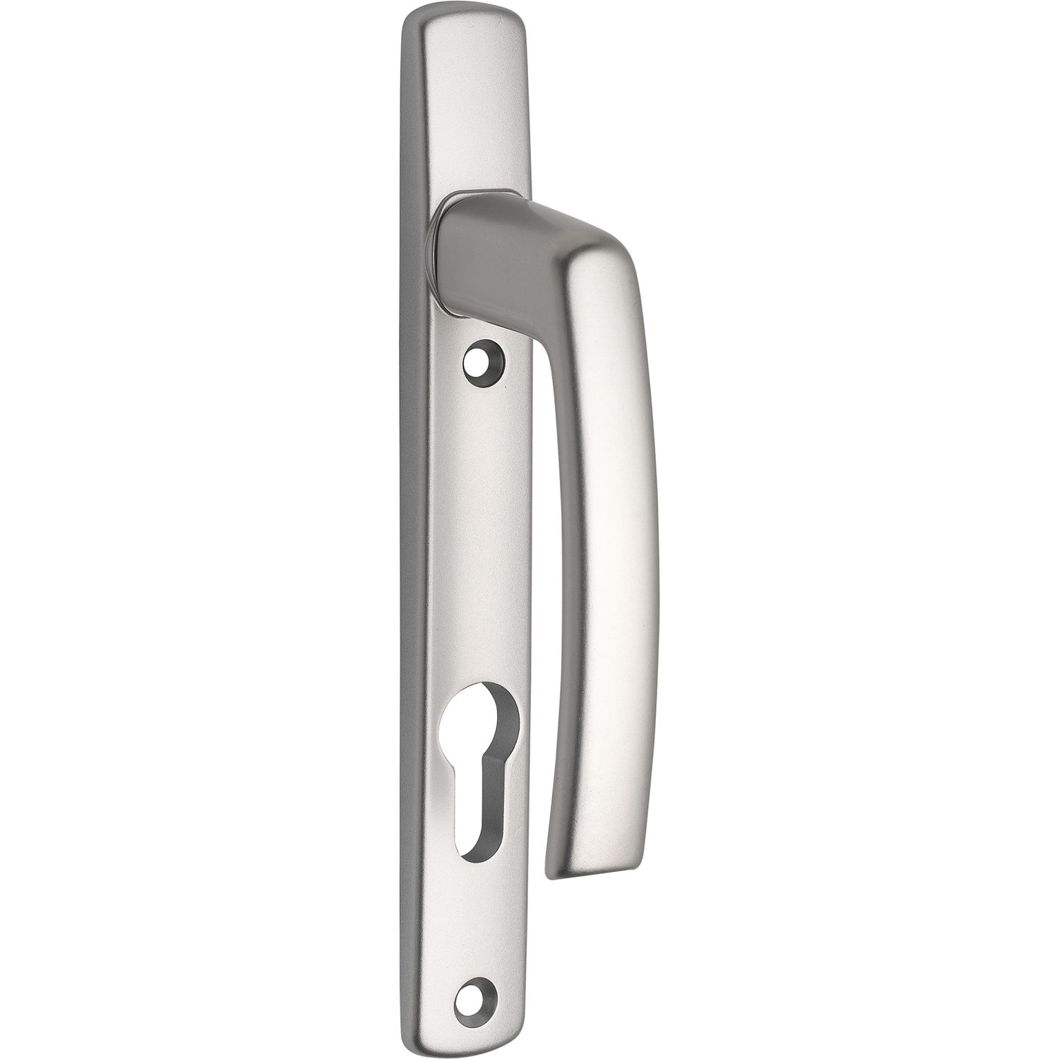 Maco #101180 Drückerhalbgt. HARMONY - innen, LS PZ92, TS - 90 mm, ohne Kzs., silber