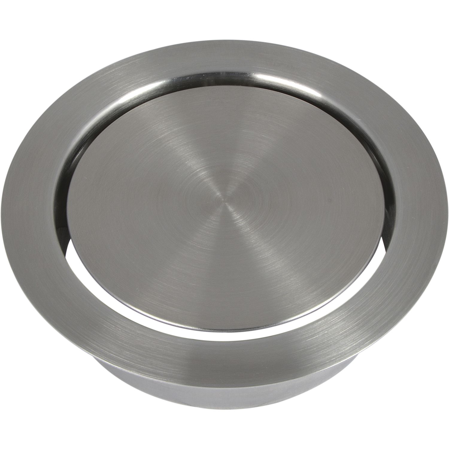 Lamp® Einwurfklappe gedämpft rund 136 mm Edelstahl