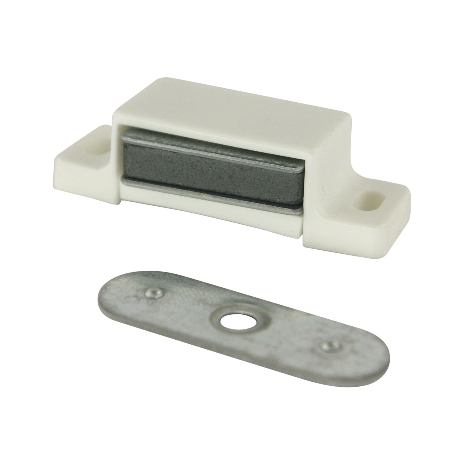 secOtec Magnetschnapper 4-5kg Kunststoff weiß (2Stk)