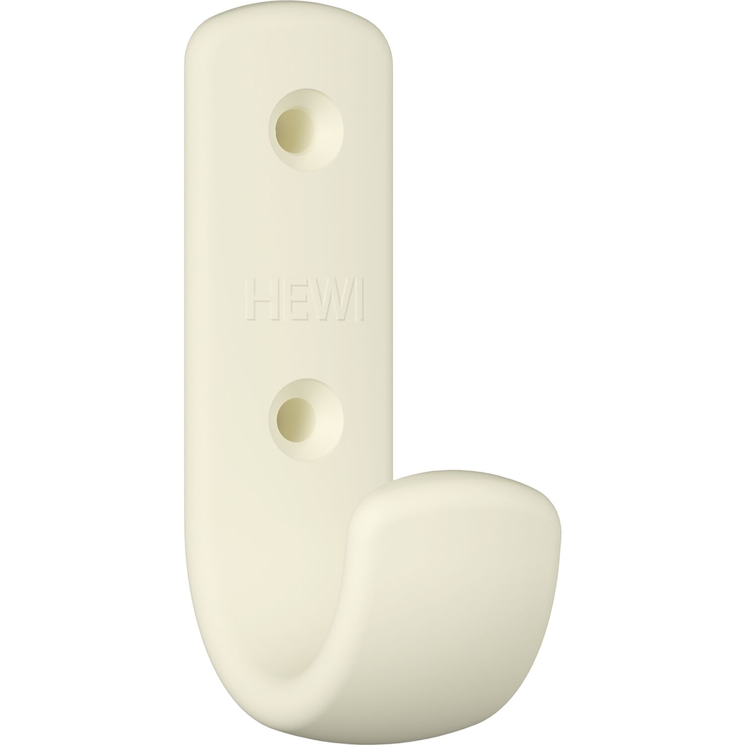 HEWI #477.90B060 99 Mantelhaken Höhe 72mm Polyamid reinweiß matt