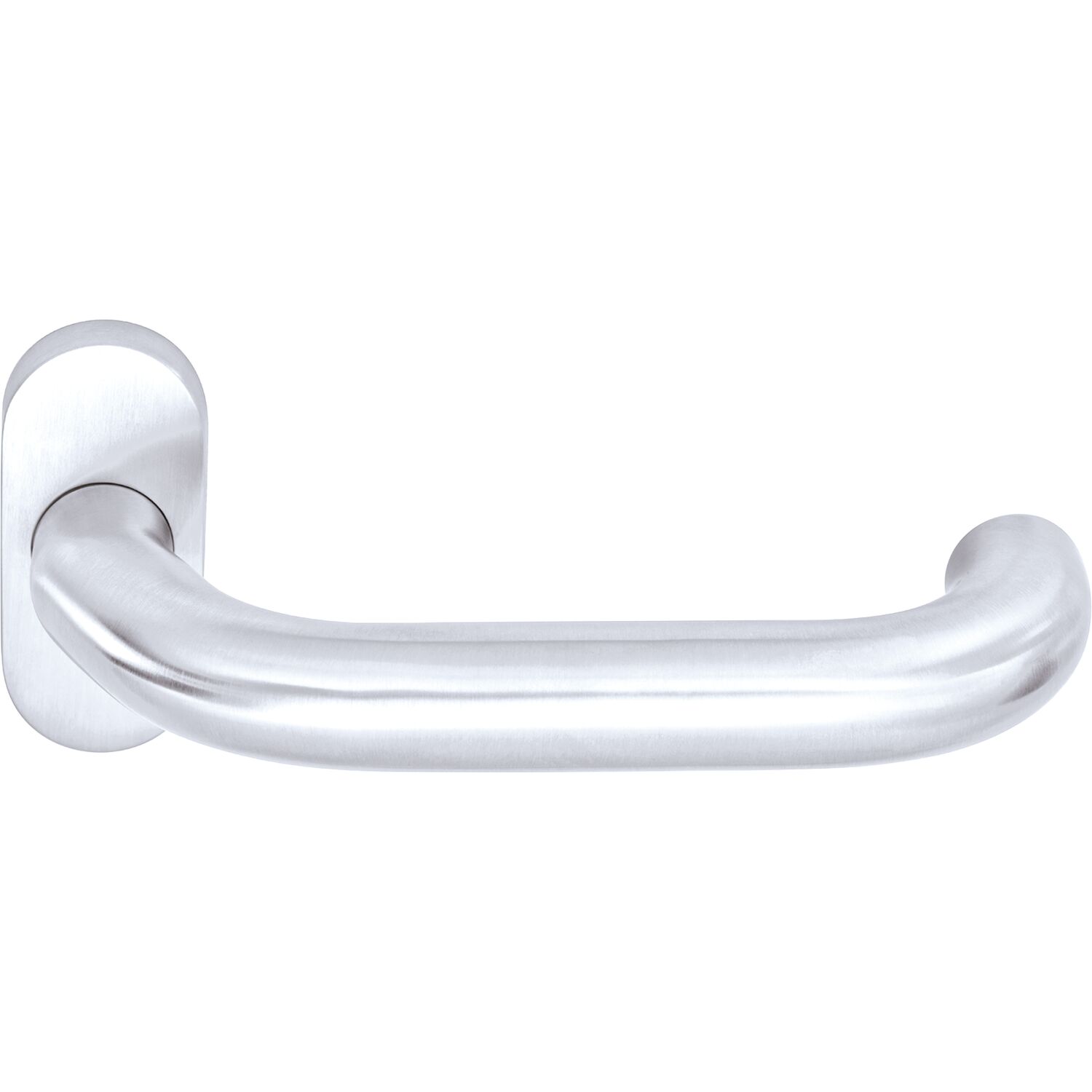 Ogro Drückerlochteil PREMIUM 8350 V/6621 - mit Rosette, Alu silber eloxiert
