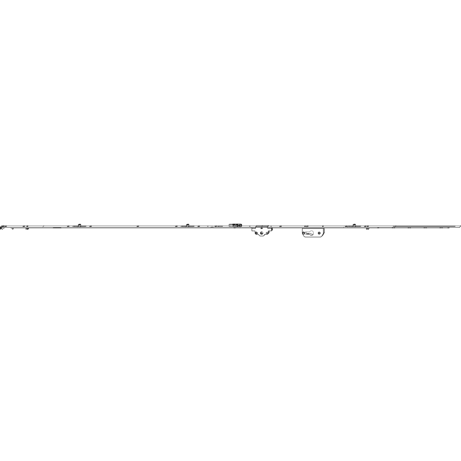 Maco #206984 MACO MM DK-Getriebe fix, PZ sperrbar, DM 40 mm, 3iS, FFH 1701-1950 mm (206984)