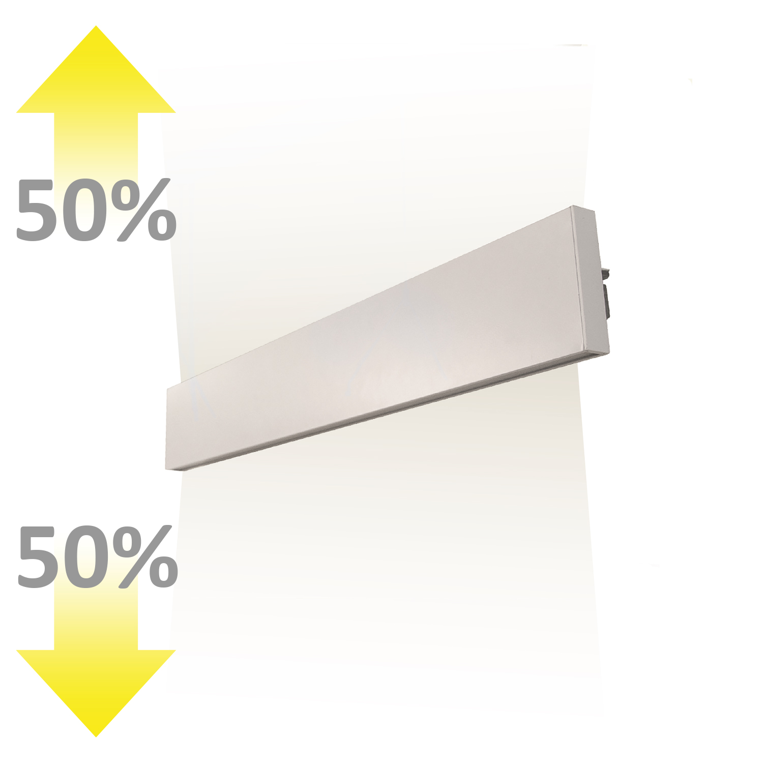 ISOLED LED Wandleuchte Linear Up&Down 600 610mm 25W IP40 weiß warmweiß
