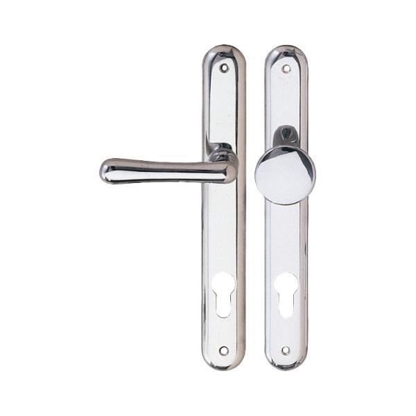 Wechselgarnitur ELEGANT WG 500 auf Schild PZ 88, links, Alu poliert