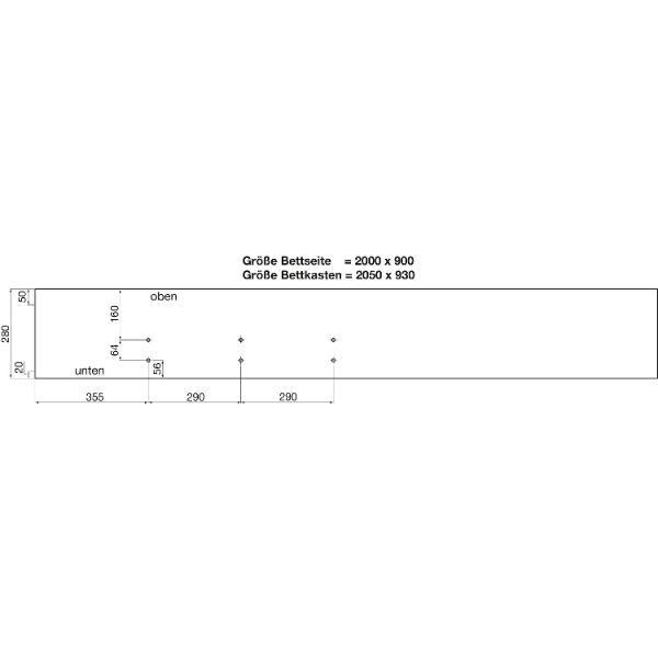 Aufklappmechanik Pratik Standard, Stahl weißaluminium