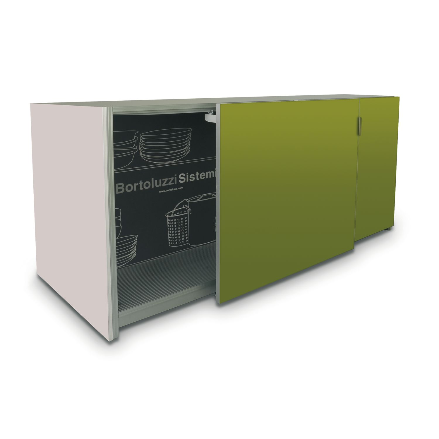 BORTOLUZZI Slider S Typ 5 Schiebetürbeschlag, 1300 x 1200, 2 türig KB 2600