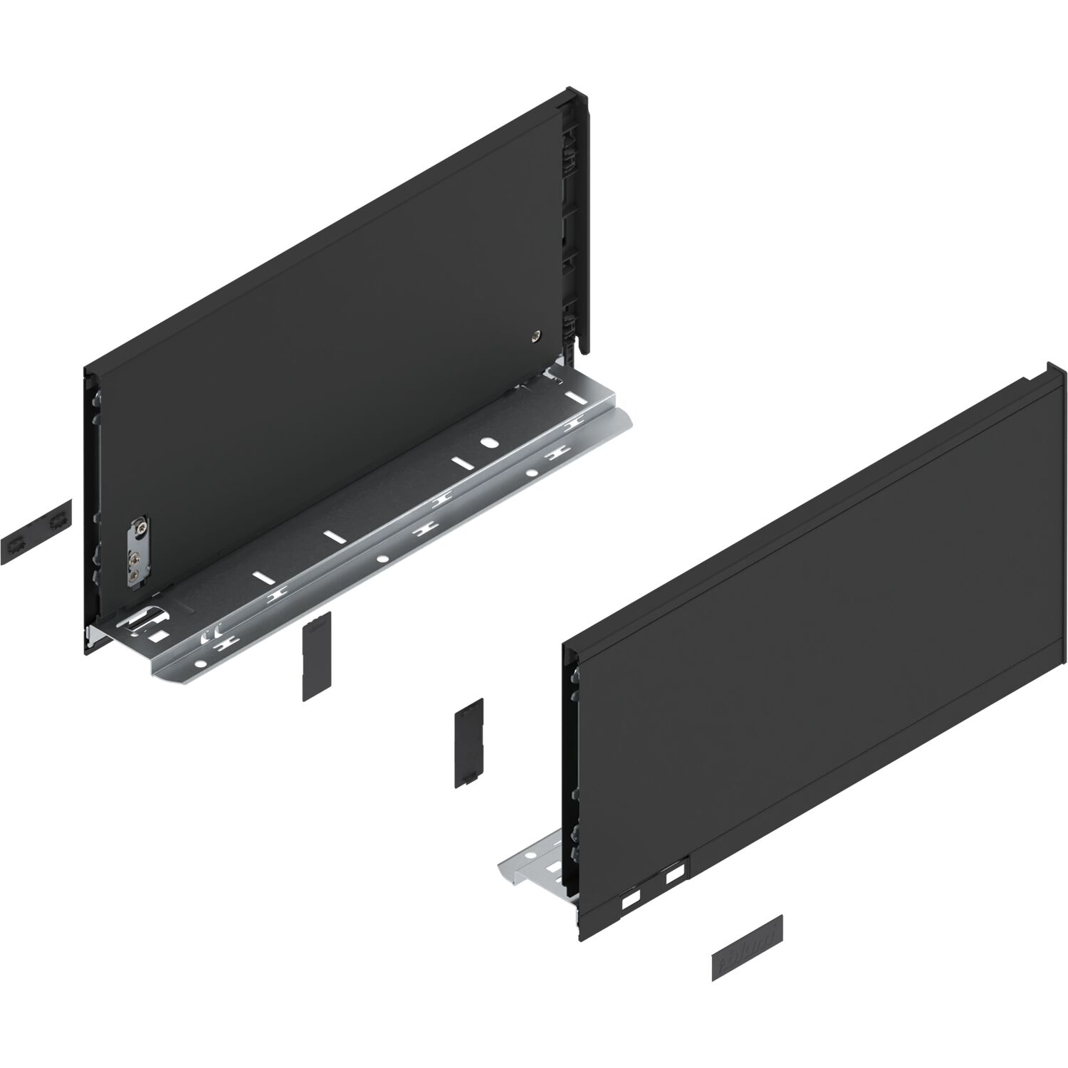 blum LEGRABOX pure Zarge Höhe C, NL 350, Carbonschwarz-matt