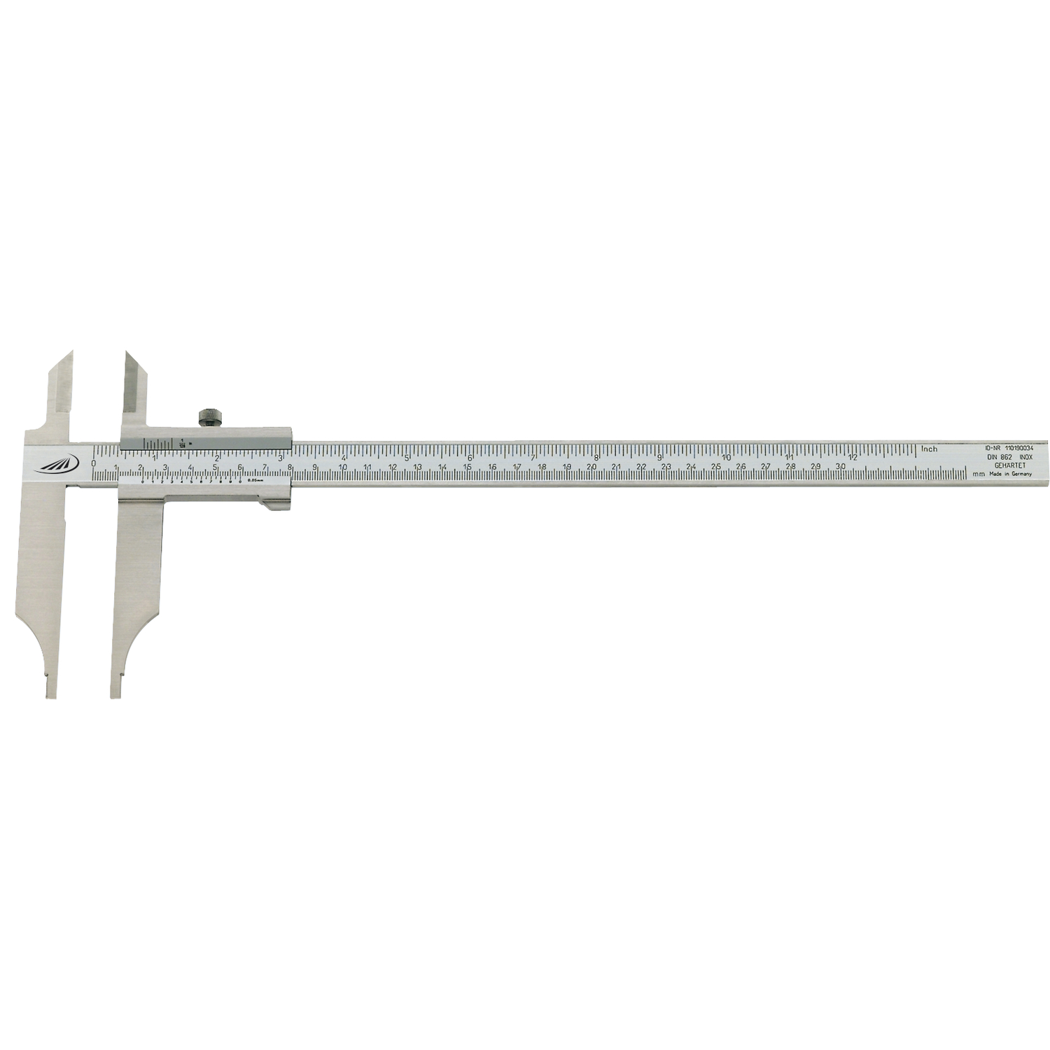 HELIOS-PREISSER Werkstatt-Messschieber Schnabellänge 90 mm Messbereich 0-300 mm