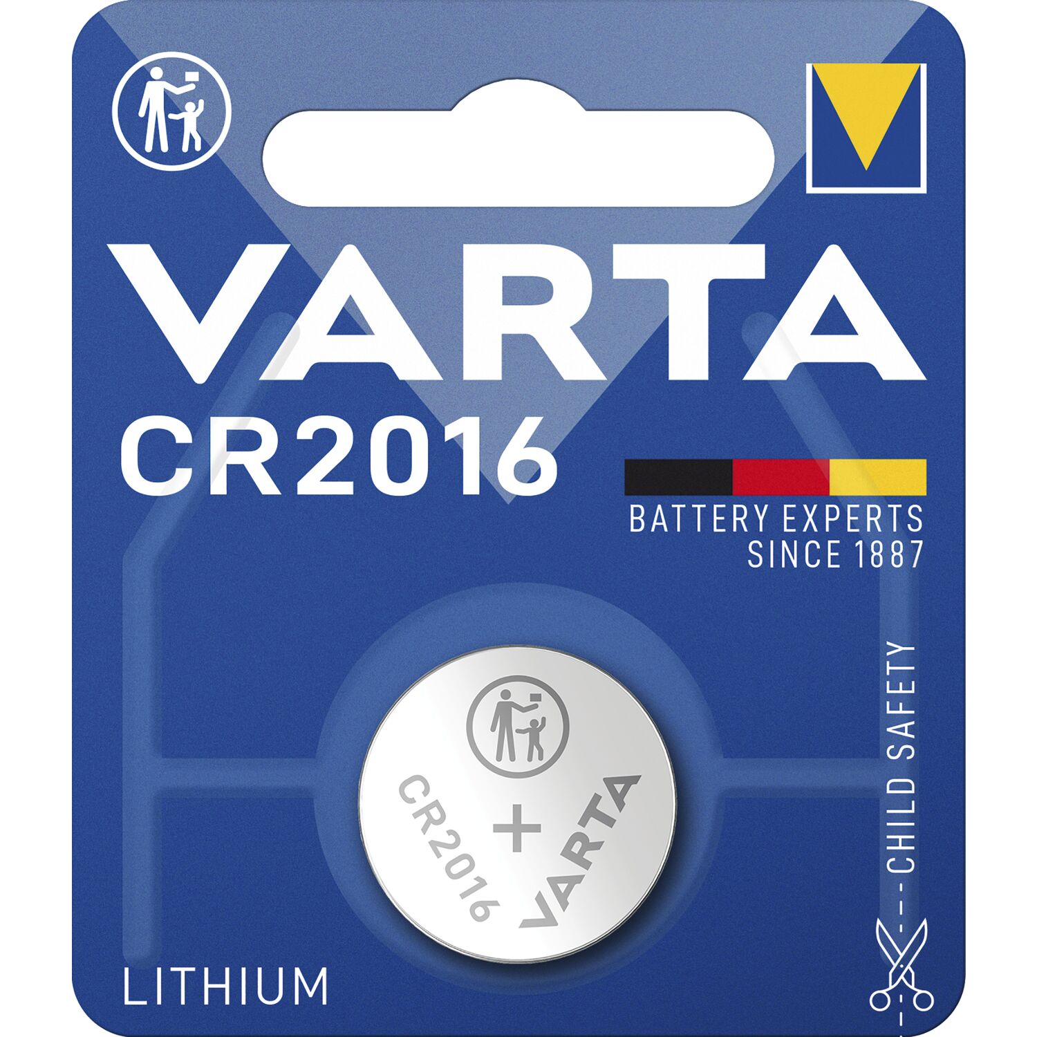 Varta Batterie Knopfzelle CR2016 3 Volt (1St)