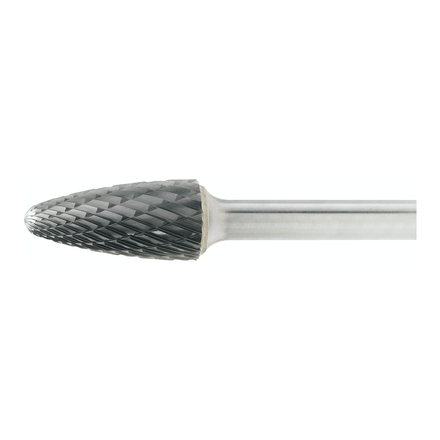 Lukas HM-Frässtift Form F Rundbogen Kopf ø 12 mm Länge 25 mm Zahnung 4 Inox