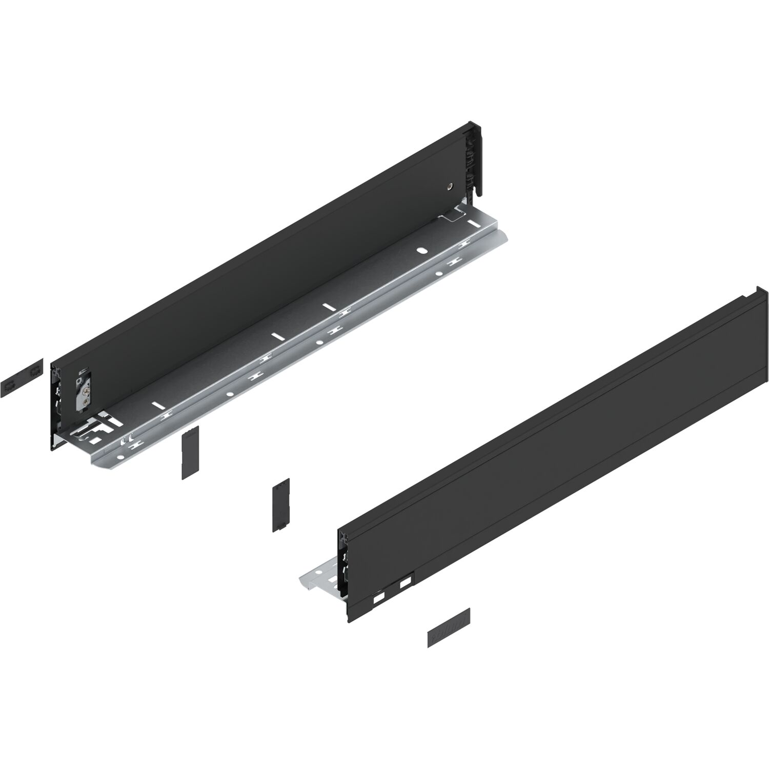blum LEGRABOX pure Zarge Höhe M, NL 500, Carbonschwarz-matt