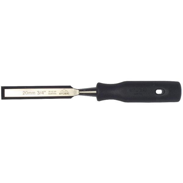 STUBAI Stemmeisen mit schwarzem PP-Heft Breite 30mm