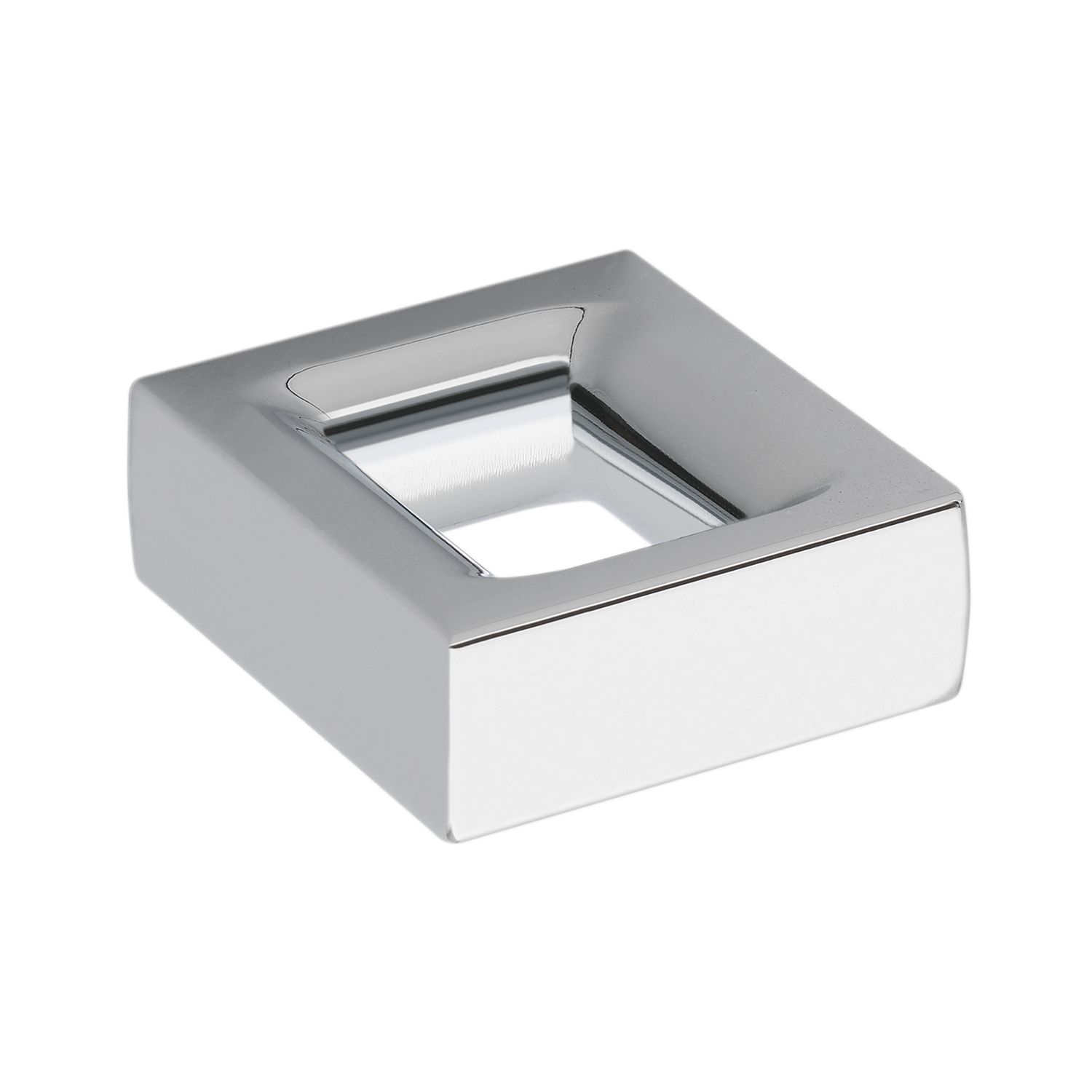 ESTAMP Knopf Luna Breite 26 mm, Tiefe 26 mm, ZN verchromt poliert