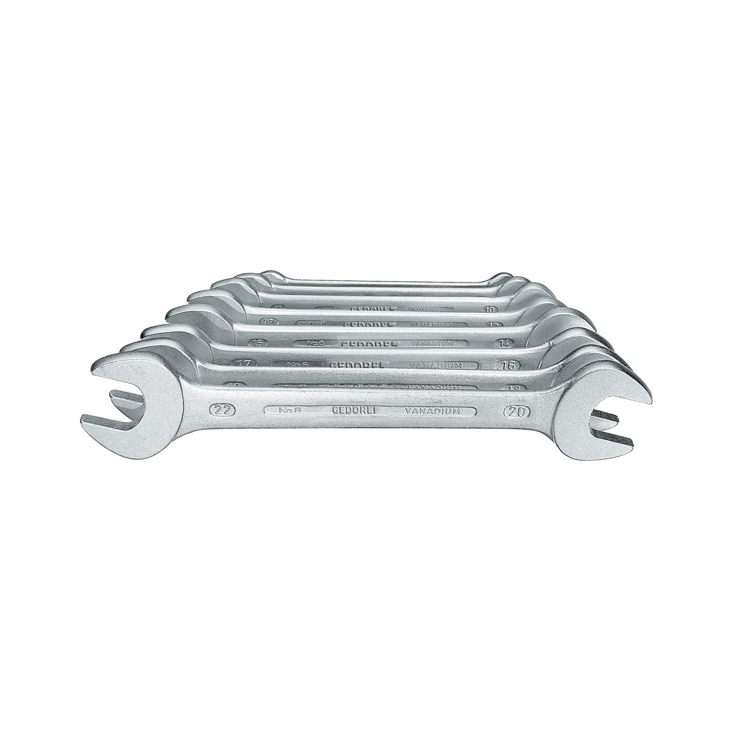 Gedore Doppelmaulschlüssel-Satz DIN3110 6/8 6-22 mm 8-teilig