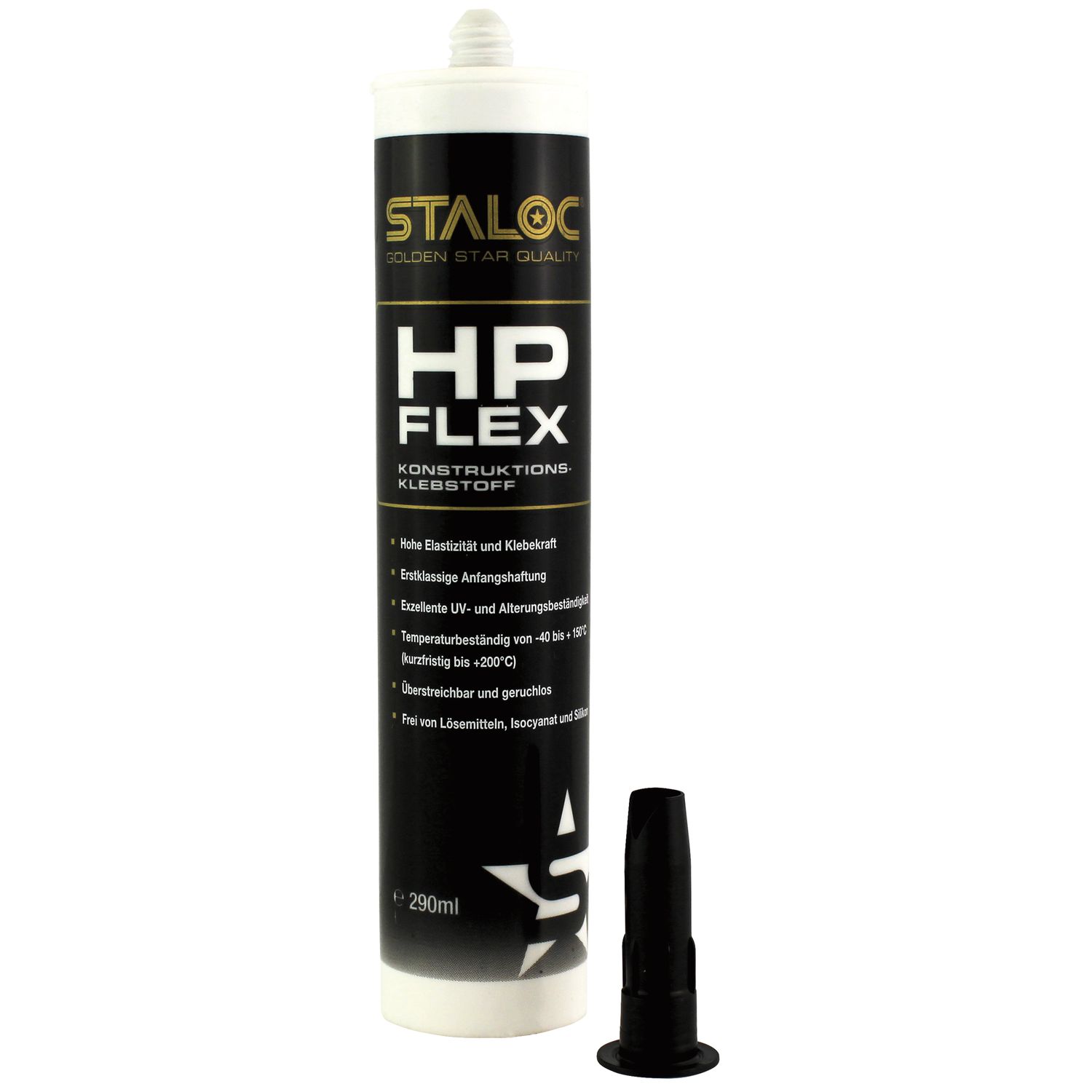 STALOC HPFLEX Plus Konstruktionsklebstoff 290ml schwarz (0.29l)