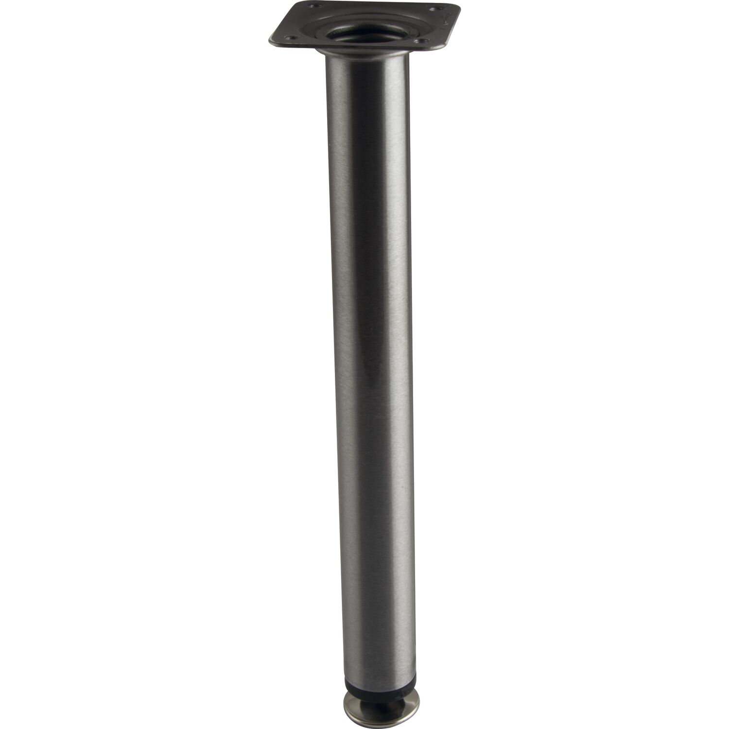 Dekorfuß Fuß ø 30 mm, Länge 290 mm, Stahl Edelstahl Effekt