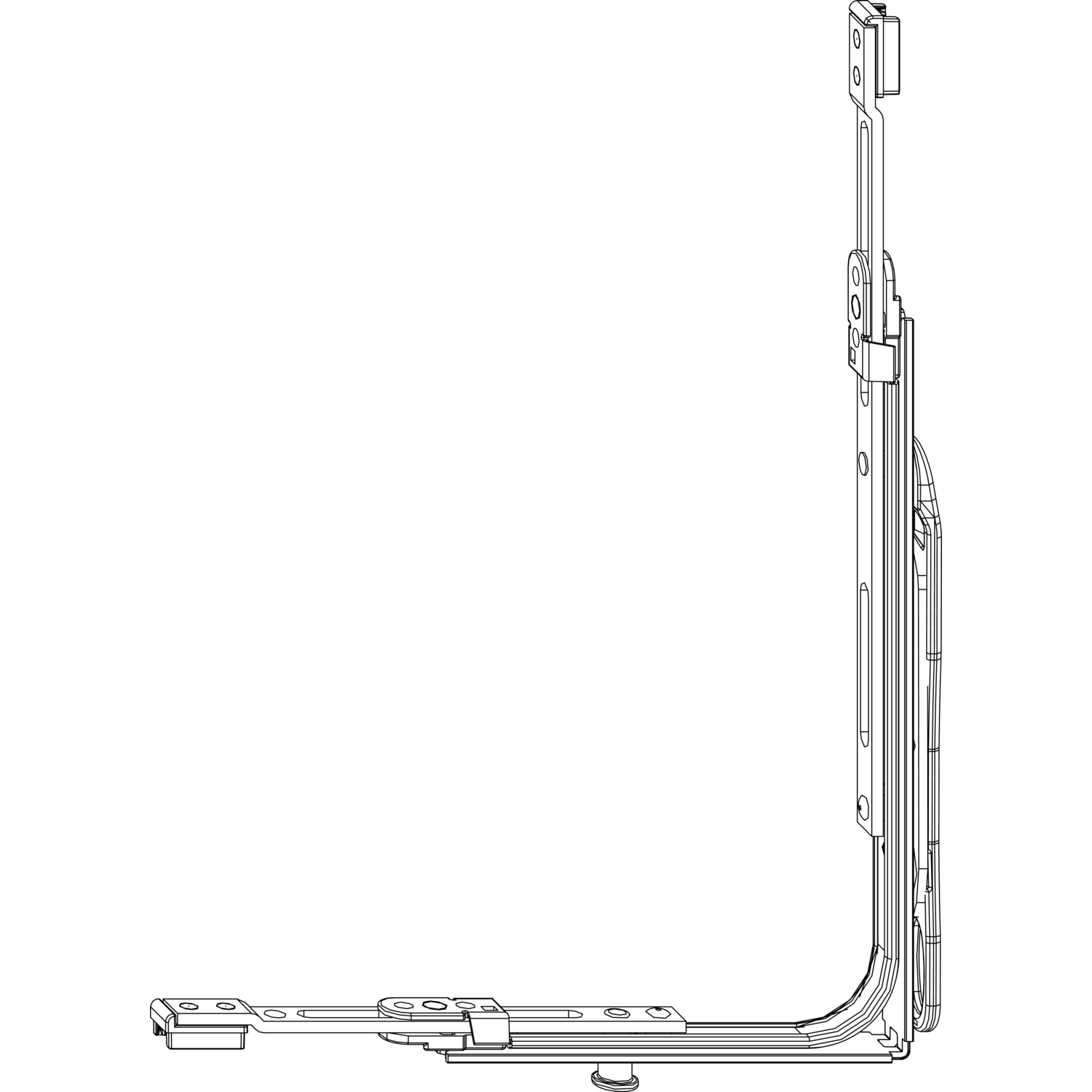Maco #202475 MACO MM Eckumlenkung SFG variabel 1250 mm 1iS mit Spreizhebel silber (202475)