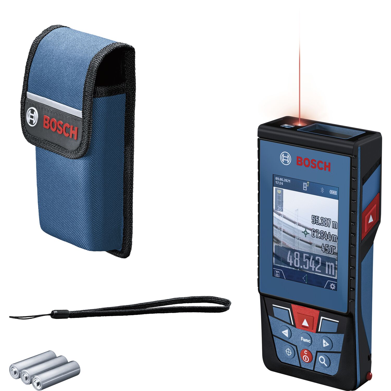 Bosch Laserentfernungsmessgerät GLM 100-25C IP54 Messbereich 0,08-100 m