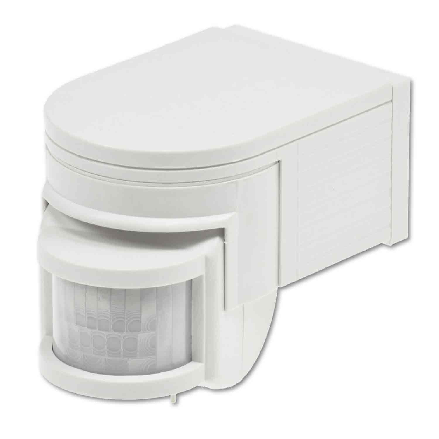 ISOLED PIR Bewegungsmelder weiß 230V max. 4A 180° max. 10m Detektionsradius IP44 Aufputzmontage
