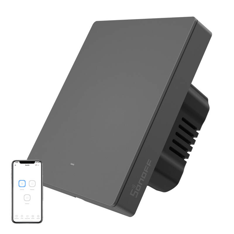 Sonoff SwitchMan Smart Wandschalter M5 80 Matter 1fach graphite