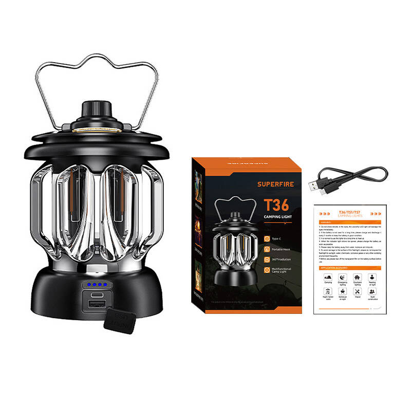 Superfire Campinglampe T36 USB-C