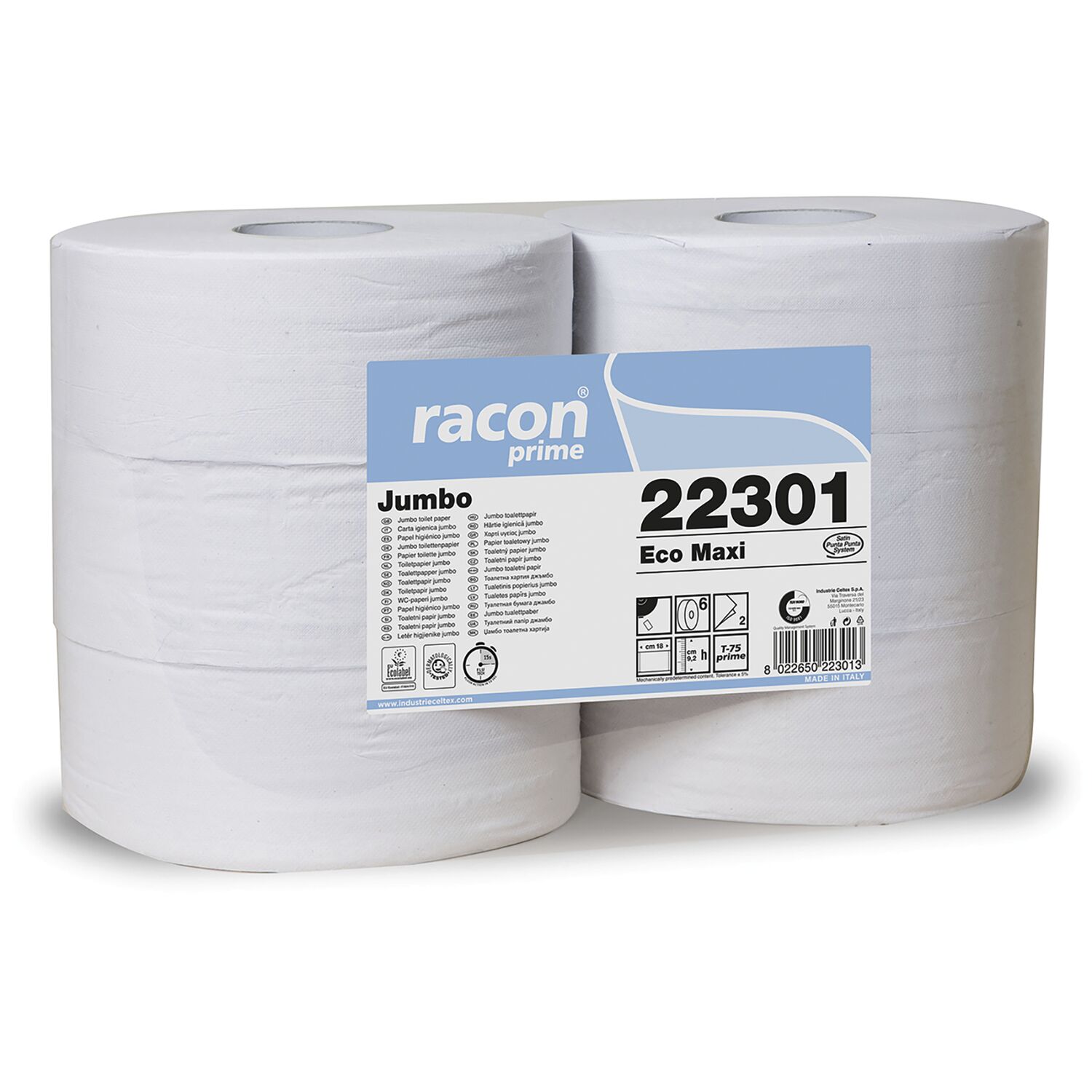 WC Toilettenpapier Jumbo 2-lagig, 1 PK = 6 Rollen